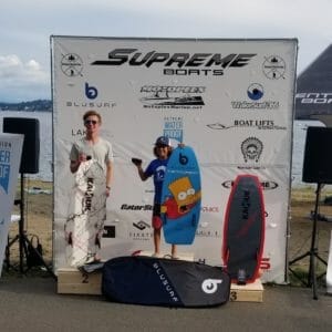 Supreme windsurfing in California with Supreme Boats.