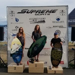 Supreme windsurfing in San Diego, California with Supreme Boats.