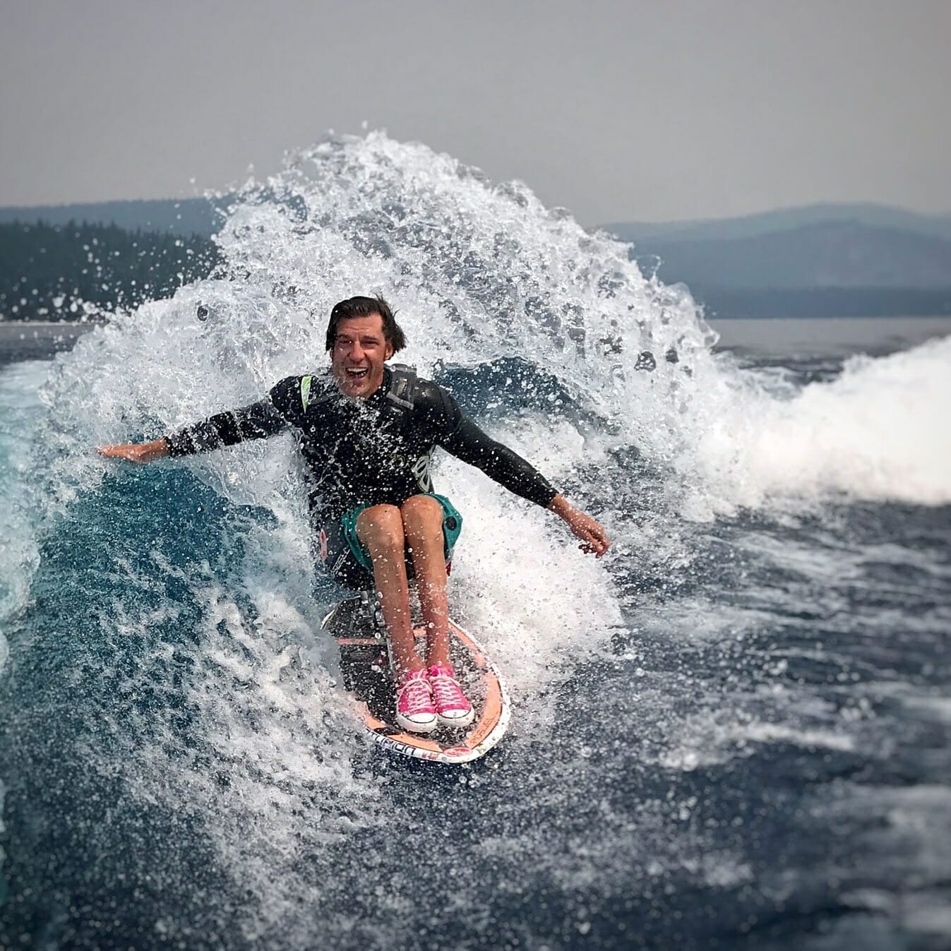 Grant Korgan wake surfing