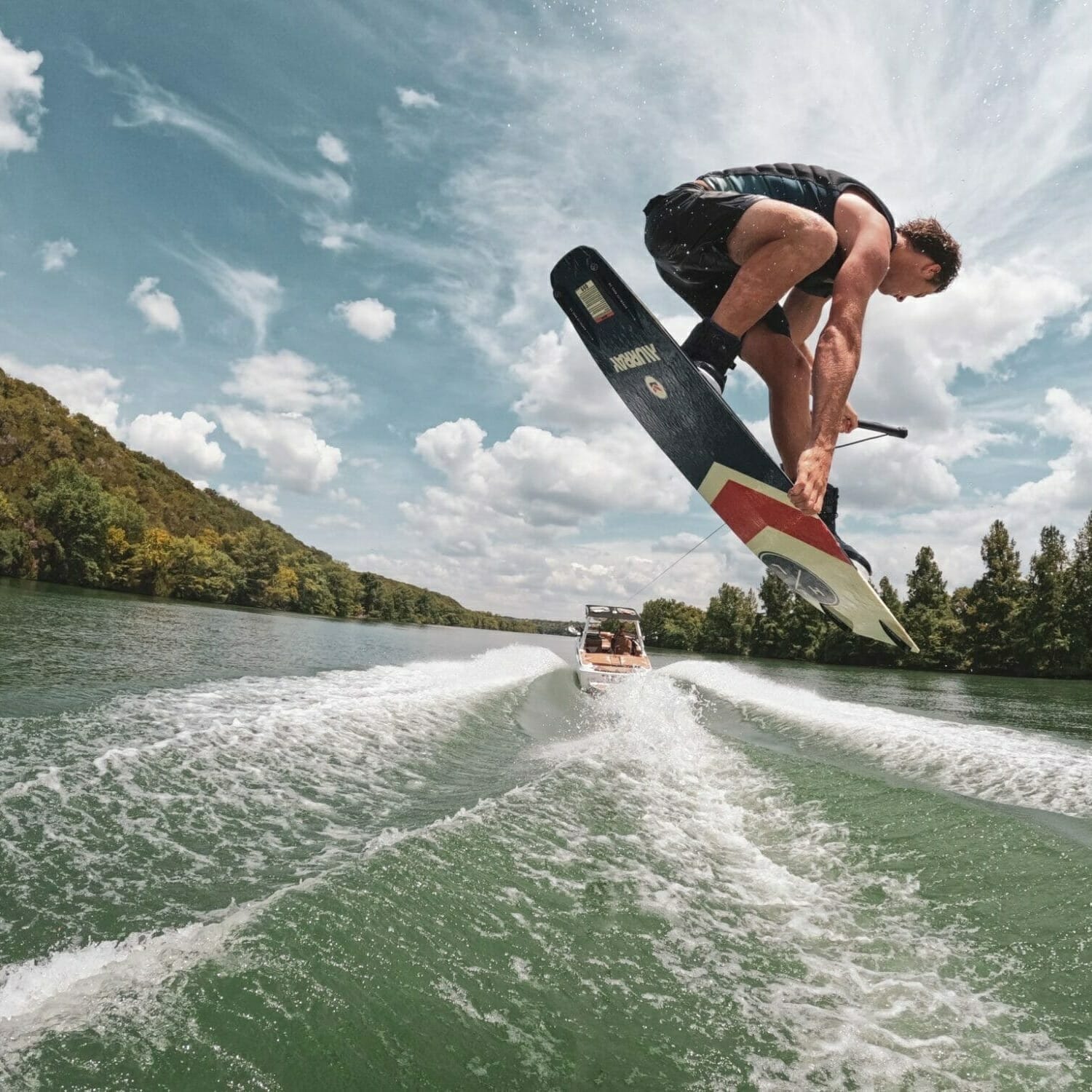 JB O'neill wakeboarding